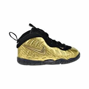 Nike Air Little FoamPosite Pro GS Metallic Gold Toddler Size 9c 843769-701 Rare